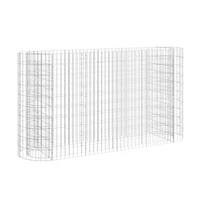 Gabion Raised Bed Galvanized Iron 74.8"x19.7"x39.4"