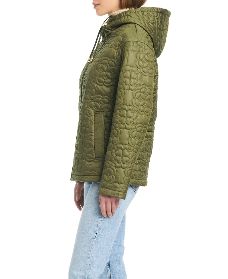 kate spade new york Women's Signature Zip-Front Water-Resistant Quilted Jacket