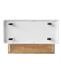 Streamdale Large Kitchen Island with Drop Leaf, Embossed Rolling Cart with Storage