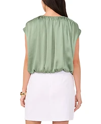 Vince Camuto Women's Shirred Sleeveless Bubble Top