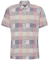 Barbour Men's OakShore Short Sleeve Patchwork Button-Front Shirt