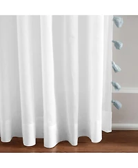 Elrene Home Fashions Bianca Semi-Sheer Window Curtain with Tassels