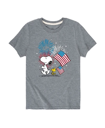 Peanuts Toddler Boys Americana Fireworks Graphic T-Shirt