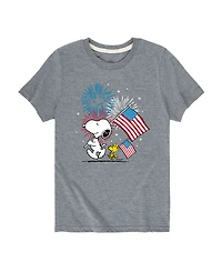 Peanuts Toddler Boys Americana Fireworks Graphic T-Shirt