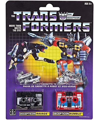 Transformers G1 Ravage and Rumble Set of 2 | Transformers Vintage G1 Reissues