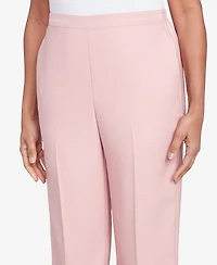 Alfred Dunner Women's Estate of Mind Pull-On Medium Length Pants