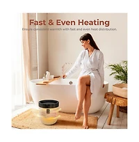 SereneLife Bucket Towel Warmer, 12L, Adjustable Timer, Auto Shut-Off, Black