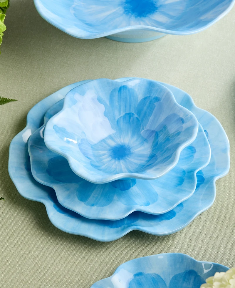 Certified International Wildflower 3-d Floral All-Purpose Bowls, Set of 4