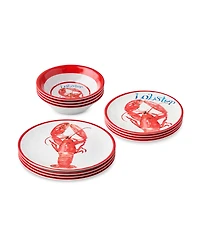 Certified International Beach House Lobster Melamine 12-Pc. Dinnerware Set, Service For 4