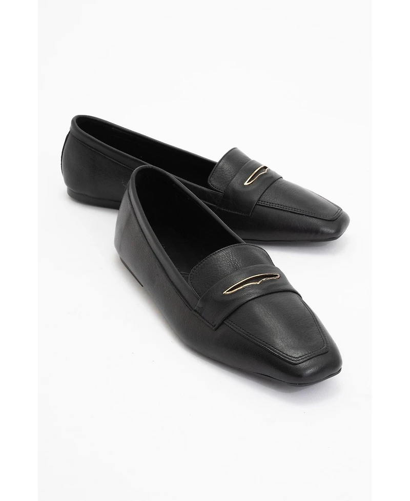 Iridessa Leather Flat Loafers (Women)