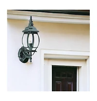 Ornamental Glass Globe Wall Light for Indoor and Outdoor Decor
