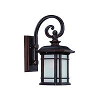 Frosted Linen Glass Lantern Wall Light for Entryway Hallway or Patio