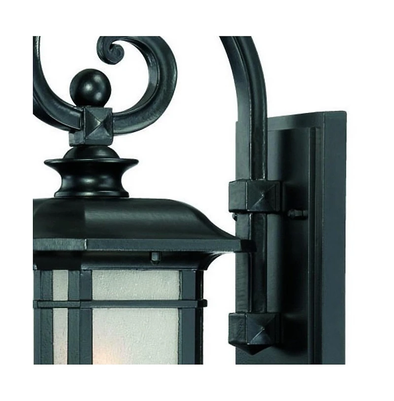Frosted Linen Glass Lantern Wall Light for Entryway Hallway or Patio