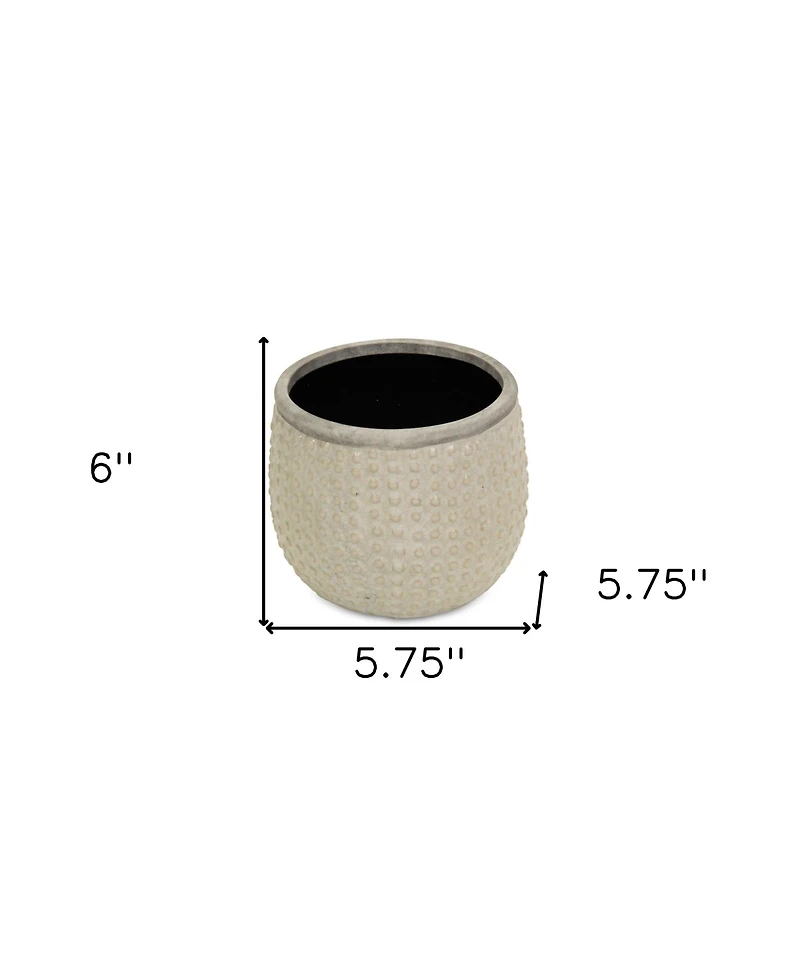 Dot Ceramic Round Pot Planter – Indoor & Outdoor Decorative Plant Pot