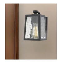 Classic Glass Panel Outdoor Wall Sconce for Patio and Garage