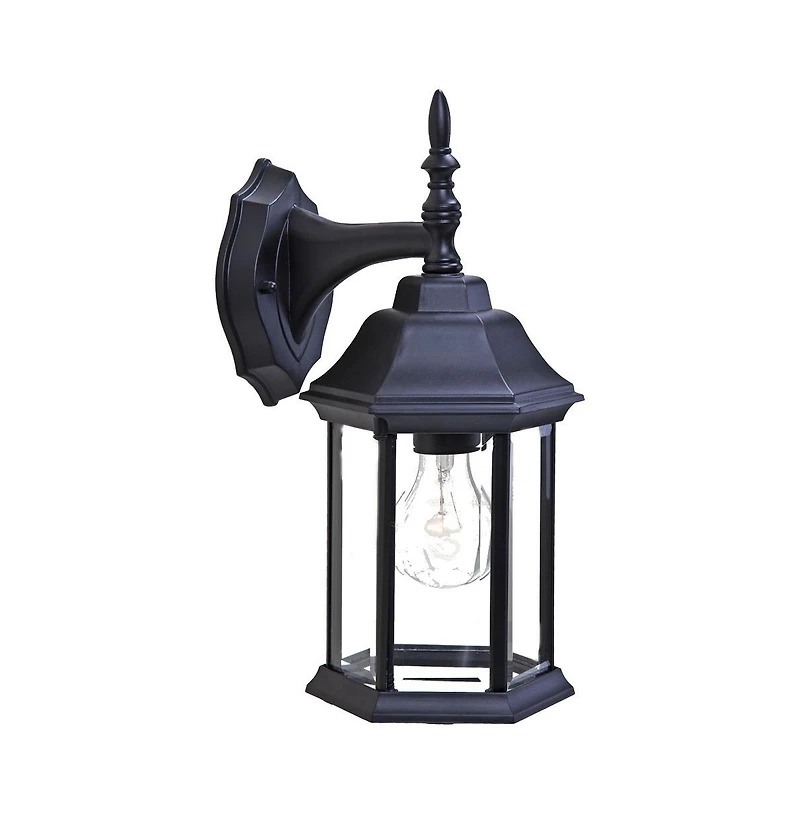 Wall Mounted Clear Glass Swing Arm Light for Living Room or Office