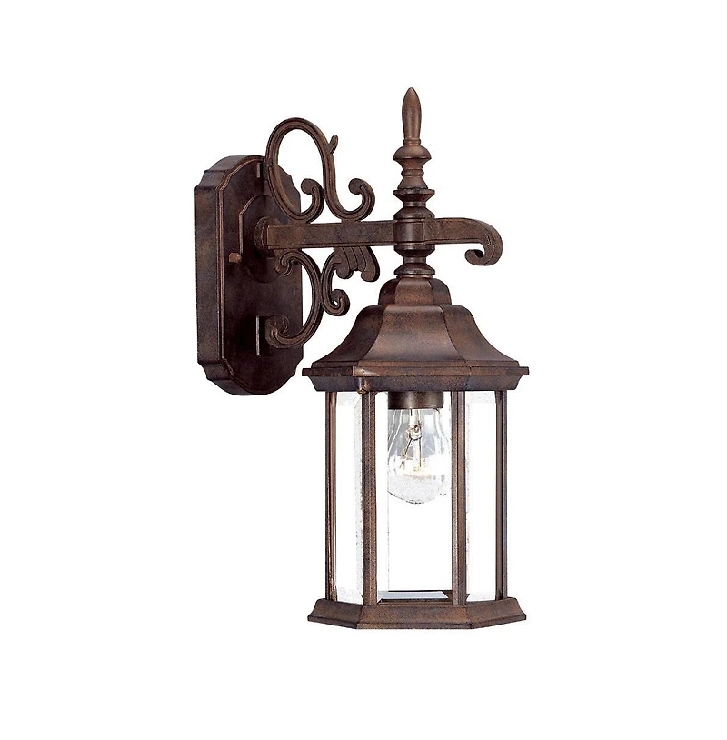 Domed Hanging Glass Lantern Wall Light for Entryway Patio or Hallway