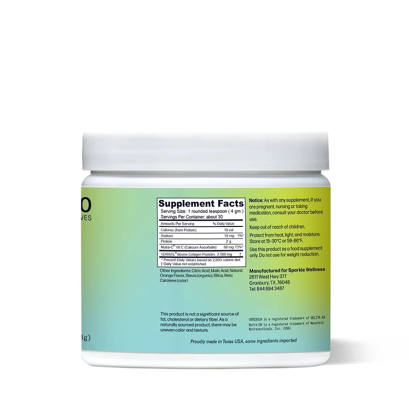 Skin Boost [50-Serves] Collagen Powder Supplement with Verisol Bioactive Hydrolyzed Peptides & Vitamin C to Improve Skin, Hair Nail Health