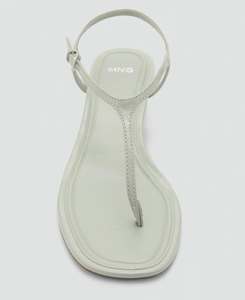 Mango Women's Kitten Heel Strap Sandals