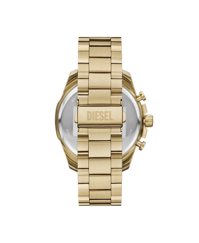 Diesel Men's Mega Chief Slim Quartz Chronograph Gold Stainless Steel Watch, 48mm