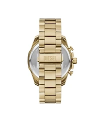 Diesel Men's Mega Chief Slim Quartz Chronograph Gold Stainless Steel Watch, 48mm