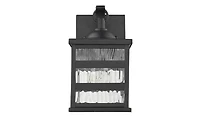 Outdoor Wall Light with Glass Panels for Porch and Entryway Lighting