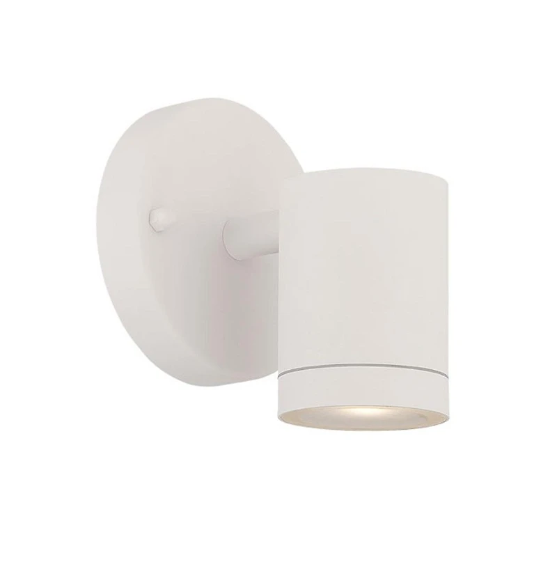 White Led One Light Outdoor Can Shape Wall Sconce