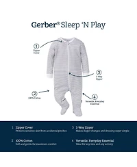 Gerber Baby Girls 2-Pack Sleep 'N Plays, Ponies, 0-3 Months