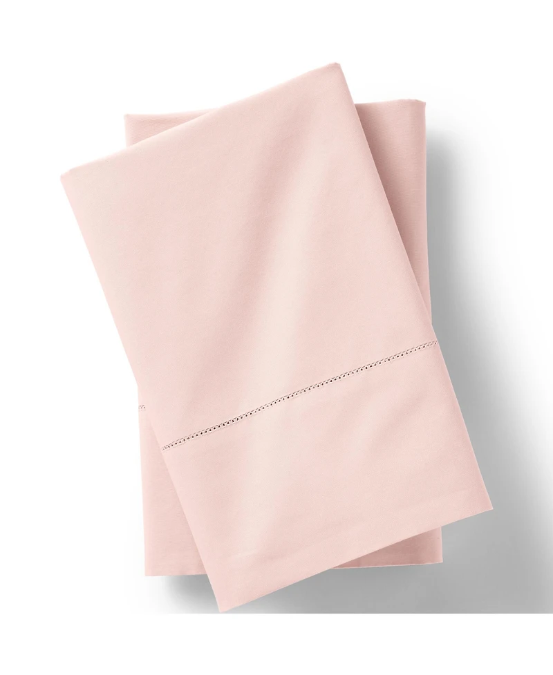 Lands' End 300 Thread Count Cotton Percale Pillowcases