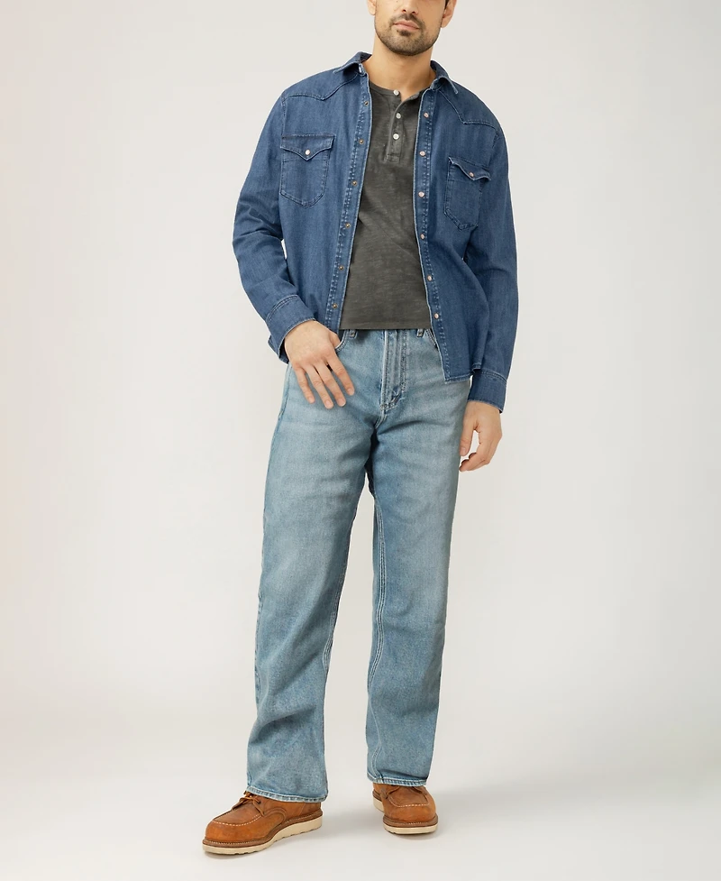 Silver Jeans Co. Men's Relaxed Fit Straight Leg