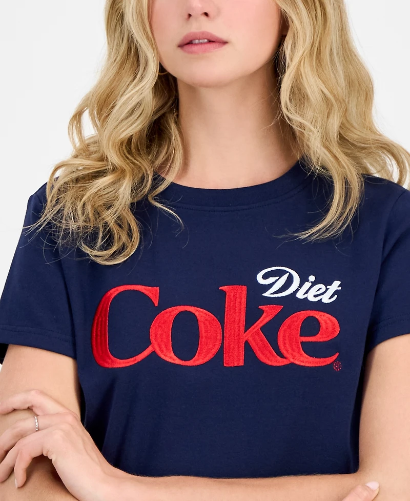 Freeze 24-7 Juniors' Diet Coke Embroidered Baby T-Shirt