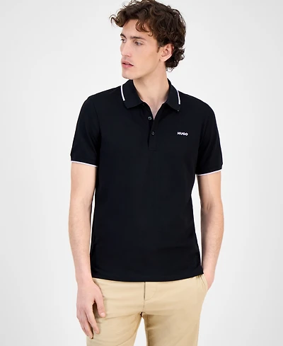 Hugo by Boss Men's Dinoso Contrast-Tip Polo Shirt