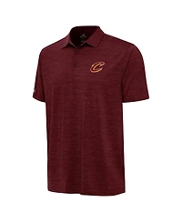 Antigua Men's Heather Wine Cleveland Cavaliers Layout Polo Shirt