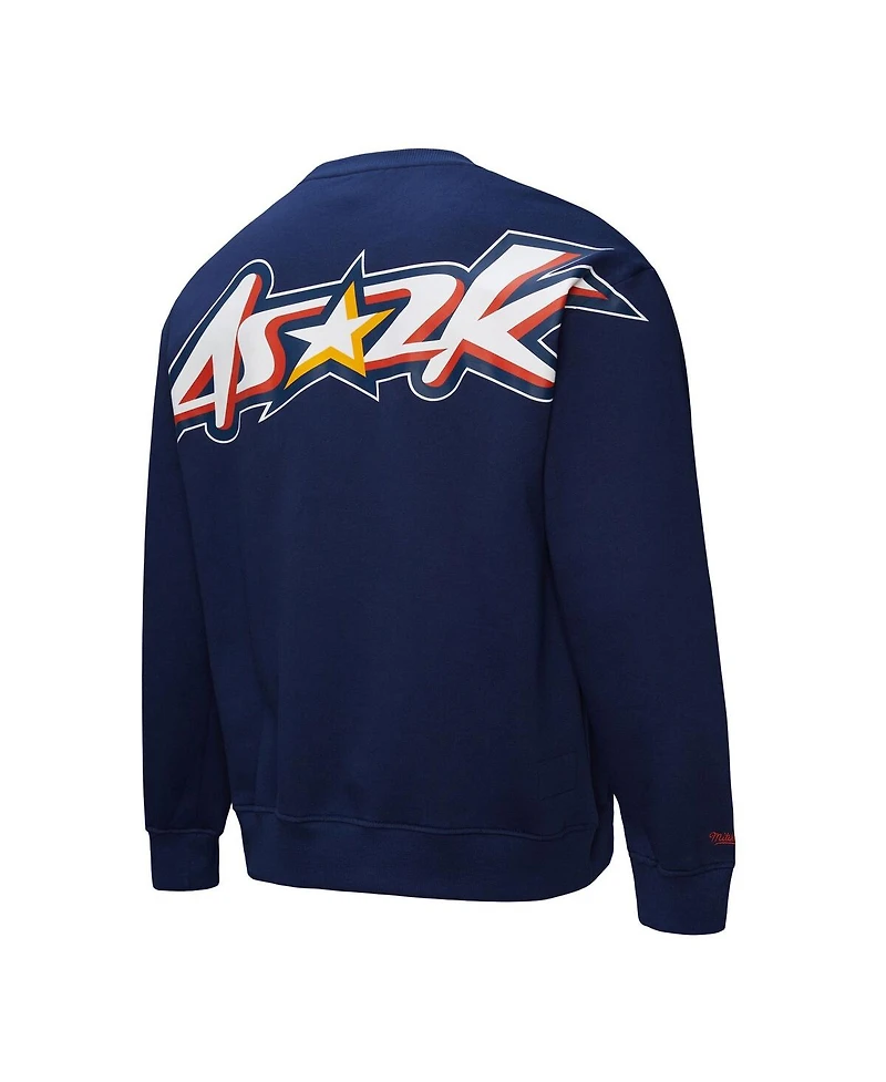 Mitchell & Ness Men's and Women's Navy 2000 Nba All-Star Game Throwback Pullover Sweatshirt