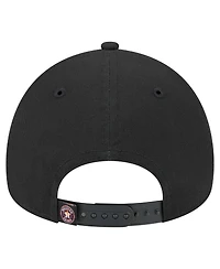 New Era Men's Black Houston Astros 9FORTY A-Frame Adjustable Hat