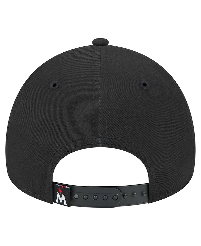 New Era Men's Black Minnesota Twins 9FORTY A-Frame Adjustable Hat