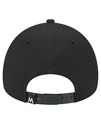 New Era Men's Black Minnesota Twins 9FORTY A-Frame Adjustable Hat