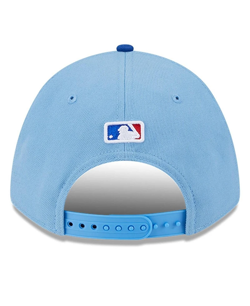 New Era Men's Light Blue Texas Rangers Player Replica 9FORTY Adjustable Hat