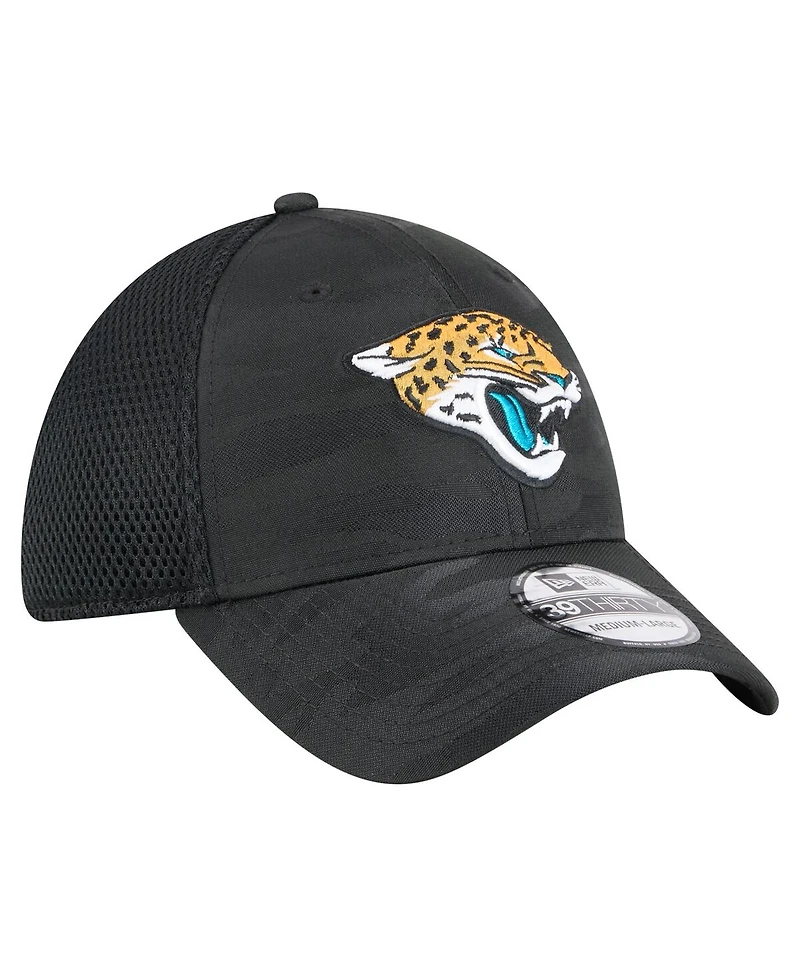 New Era Men's Black Jacksonville Jaguars Active Camo 39THIRTY Flex Hat