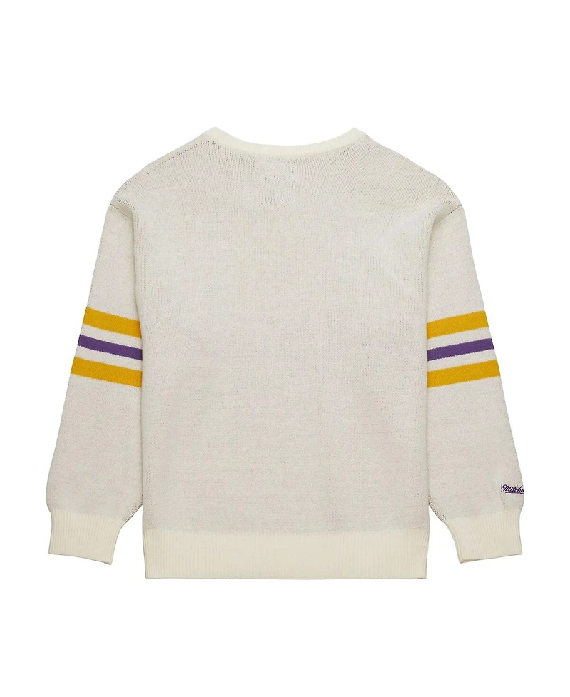 Mitchell & Ness Men's Cream Washington Huskies Retro Pullover Sweater