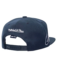 Mitchell & Ness Men's Navy Atlanta Braves Just Don x Mlb Lux Script Snapback Hat