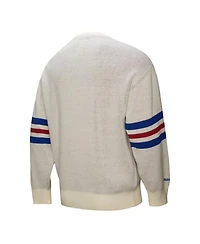 Mitchell & Ness Men's Cream Atlanta Braves Retro Pullover Sweater
