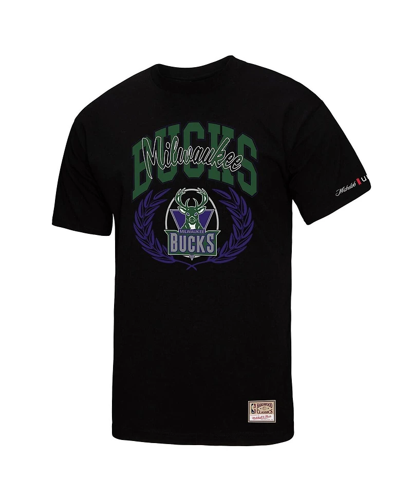 Mitchell & Ness Men's Black Milwaukee Bucks Nba x Michelob Ultra Rewind Ii T-Shirt