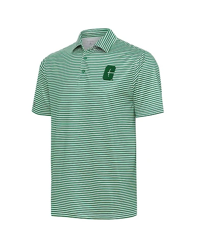 Antigua Men's Green Charlotte 49ers Skills Polo Shirt