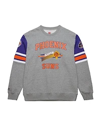 Mitchell & Ness Men's Heather Gray Phoenix Suns Hardwood Classics All Over 4.0 Pullover Sweatshirt