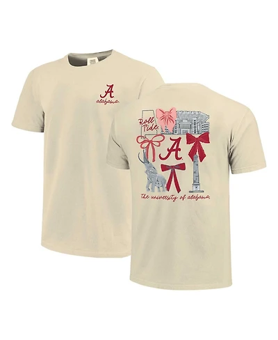 Comfort Colors Women's Natural Alabama Crimson Tide Top