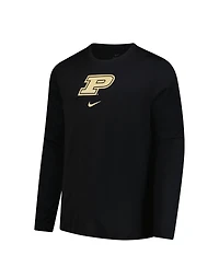 Nike Men's Black Purdue Boilermakers Basketball Shootaround Long Sleeve T-Shirt
