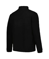 G-iii Sports by Carl Banks Men's Black Lsu Tigers Pinch Runner Half-Zip Top
