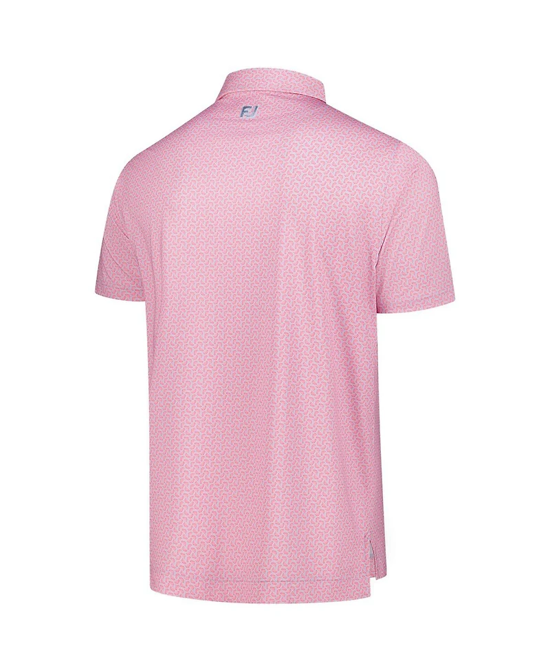 FootJoy Men's Pink 2025 The Players ProDry Citrus Lisle Polo Shirt