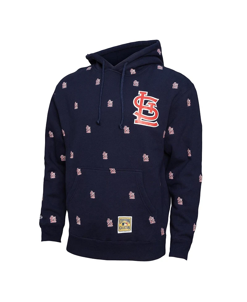 Mitchell & Ness Men's Navy St. Louis Cardinals Repeat Pullover Hoodie